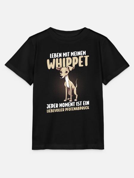 Hund Whippet - Stanley/Stella Kinder T-Shirt MINI CREATOR - Schwarz