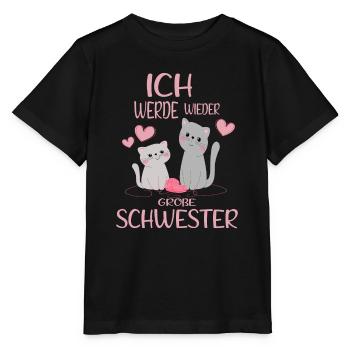 Bientôt, Big Sister annoncera à nouveau des chats - T-shirt bio MINI CREATOR Stanley/Stella Enfant - noir - Devant - Mikhail (115cm)