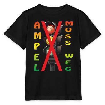 LES FEUX DE CIRCULATION DOIVENT DISPARAÎTRE - T-shirt bio MINI CREATOR Stanley/Stella Enfant - noir - Devant - Mikhail (115cm)