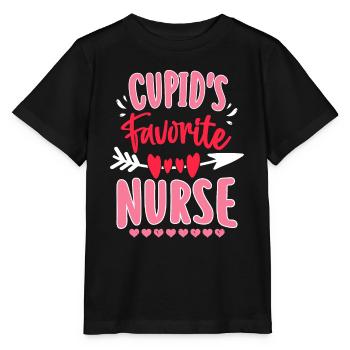 Infirmière préférée de Cupidon - T-shirt bio MINI CREATOR Stanley/Stella Enfant - noir - Devant - Mikhail (115cm)