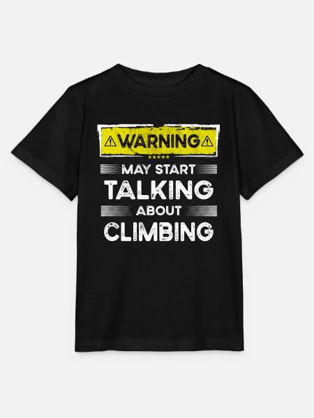 Talking about Climbing funny - Stanley/Stella Kinder T-Shirt MINI CREATOR - Schwarz