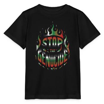 PALESTINA T-SHIRT - Stanley/Stella Kinder T-Shirt MINI CREATOR  - Schwarz - Vorne - Mikhail (115cm)