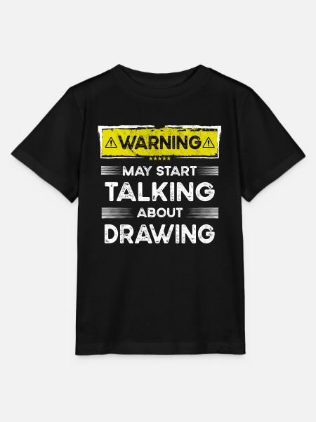 Talking about Drawing funny - Stanley/Stella Kinder T-Shirt MINI CREATOR  - Schwarz