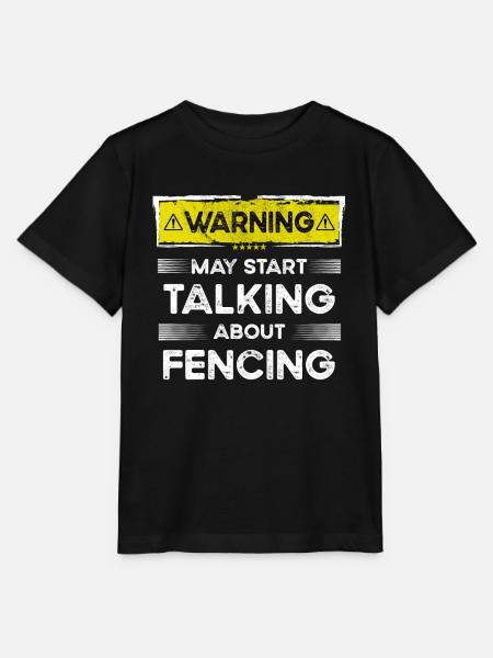 Talking about Fencing funny - Stanley/Stella Kinder T-Shirt MINI CREATOR  - Schwarz
