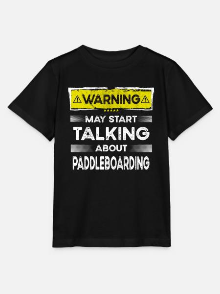 Talking about Paddleboarding funny - Stanley/Stella Kinder T-Shirt MINI CREATOR - Schwarz