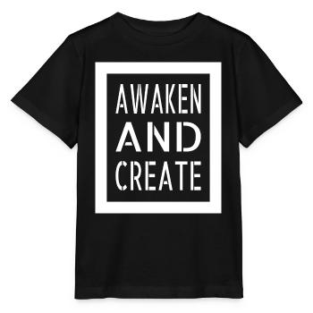Innovation Bday Dictons À la recherche de l’illumination - T-shirt bio MINI CREATOR Stanley/Stella Enfant - noir - Devant - Mikhail (115cm)