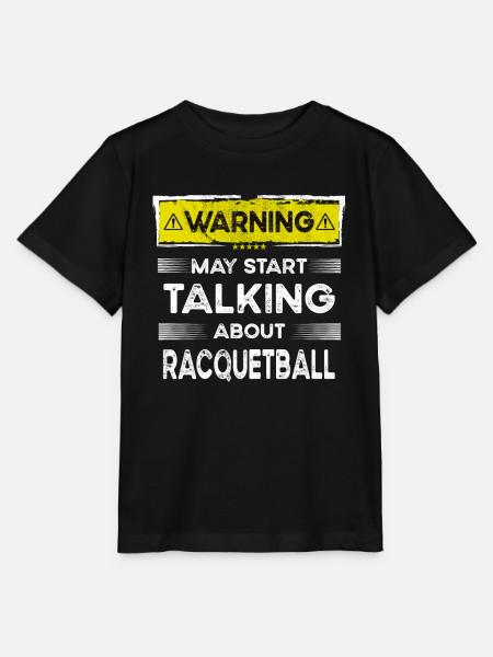 Talking about Racquetball funny - Stanley/Stella Kinder T-Shirt MINI CREATOR - Schwarz