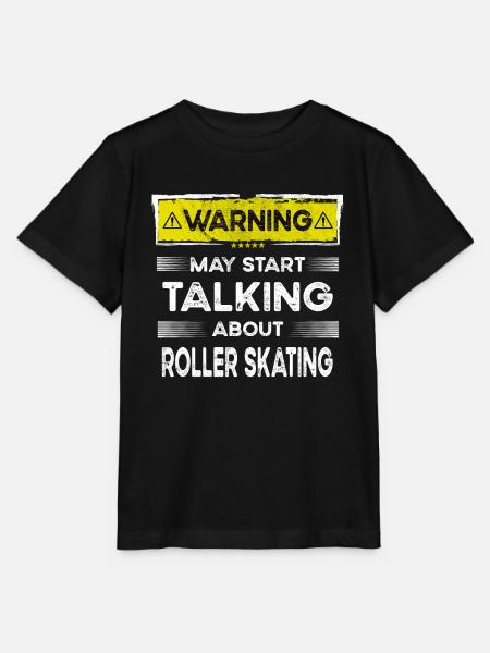 Talking about Roller skating funny - Stanley/Stella Kinder T-Shirt MINI CREATOR  - Schwarz