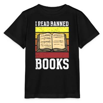 Livres interdits Amateurs de livres Lire des livres Livres - T-shirt bio MINI CREATOR Stanley/Stella Enfant - noir - Devant - Mikhail (115cm)