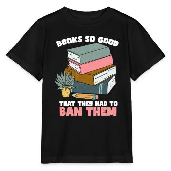Livres interdits Amateurs de livres Lire des livres Livres - T-shirt bio MINI CREATOR Stanley/Stella Enfant - noir - Devant - Mikhail (115cm)