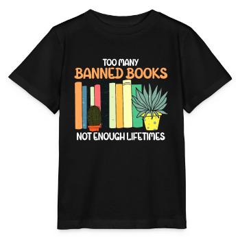 Livres interdits Amateurs de livres Lire des livres Livres - T-shirt bio MINI CREATOR Stanley/Stella Enfant - noir - Devant - Mikhail (115cm)