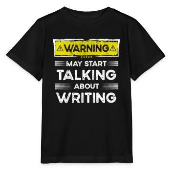 Talking about Writing funny - Stanley/Stella MINI CREATOR Kids’ T-Shirt - black - Front - Mikhail (115cm)