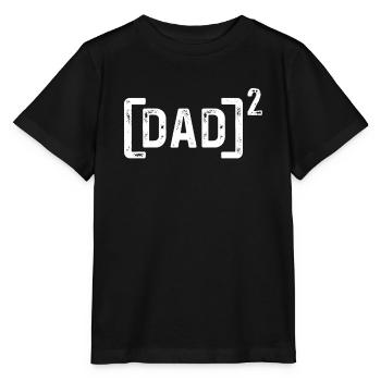 Dad2 Father of Two Kids Father's Day DAD - Stanley/Stella MINI CREATOR Kids’ T-Shirt - black - Front - Mikhail (115cm)