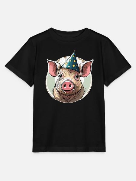 SCHWEIN FEIERN - Stanley/Stella Kinder T-Shirt MINI CREATOR - Schwarz