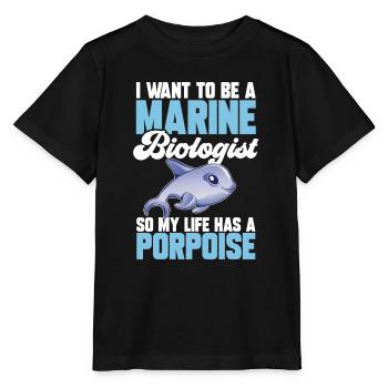 Marine Biology Ocean Marine Biologist - Stanley/Stella MINI CREATOR Kids’ T-Shirt - black - Front - Mikhail (115cm)