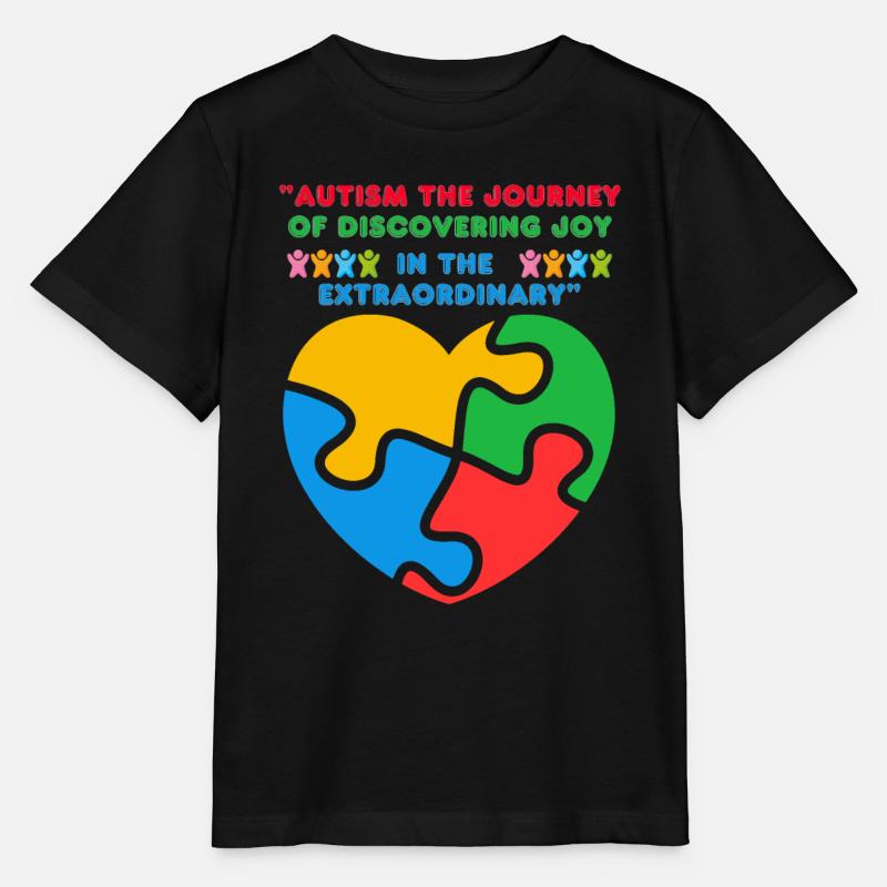 Autisme - T-shirt bio MINI CREATOR Stanley/Stella Enfant - noir