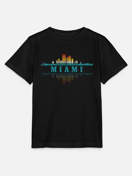 Miami Florida USA - Stanley/Stella Kinder T-Shirt MINI CREATOR  - Schwarz
