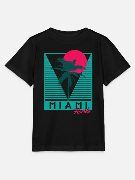 Miami Florida USA - Stanley/Stella Kinder T-Shirt MINI CREATOR - Schwarz