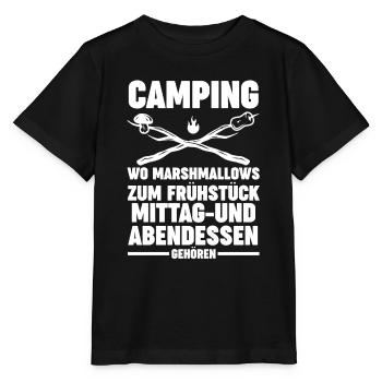 Camper Wohnwagen Wohnmobil Campen Camping - Stanley/Stella Kinder T-Shirt MINI CREATOR  - Schwarz - Vorne - Mikhail (115cm)