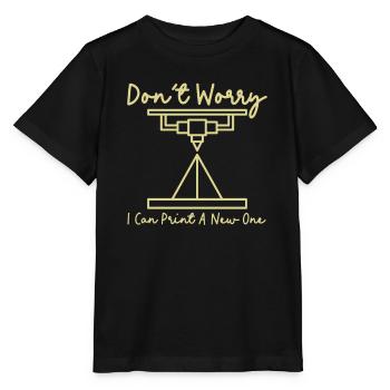 Je viens de le réimprimer - Imprimante 3D Impression 3D - T-shirt bio MINI CREATOR Stanley/Stella Enfant - noir - Devant - Mikhail (115cm)