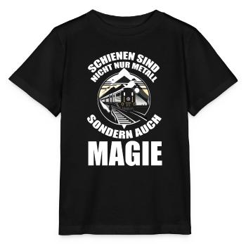 Chemin de fer miniature Train miniature Train Chemin de fer Chemin de fer Chemin de fer Train miniature Train modèle T - T-shirt bio MINI CREATOR Stanley/Stella Enfant - noir - Devant - Mikhail (115cm)