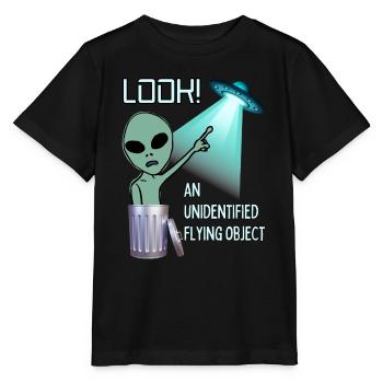 Regarder UFO - T-shirt bio MINI CREATOR Stanley/Stella Enfant - noir - Devant - Mikhail (115cm)