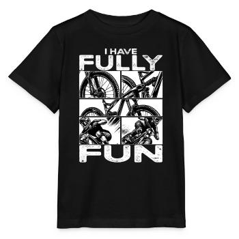 VTT Je m’amuse pleinement VTT - T-shirt bio MINI CREATOR Stanley/Stella Enfant - noir - Devant - Mikhail (115cm)