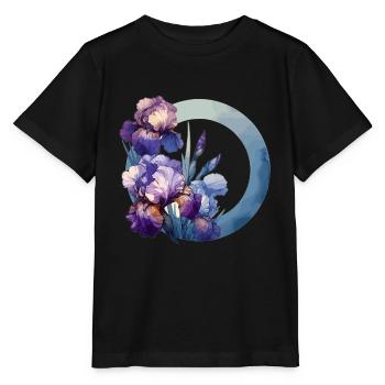 Iris dessinés - T-shirt bio MINI CREATOR Stanley/Stella Enfant - noir - Devant - Mikhail (115cm)