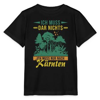 Je n’ai qu’à aller dans les montagnes de la forêt de Carinthie - T-shirt bio MINI CREATOR Stanley/Stella Enfant - noir - Devant - Mikhail (115cm)