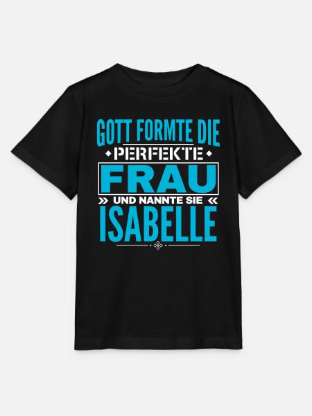 Isabelle Name Design - Stanley/Stella Kinder T-Shirt MINI CREATOR - Schwarz