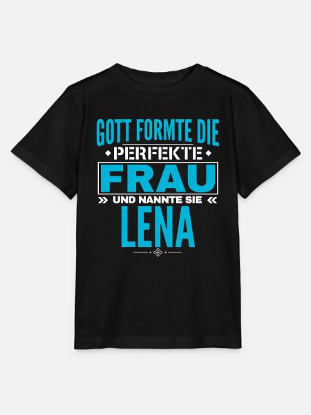 Lena Name Design - Stanley/Stella Kinder T-Shirt MINI CREATOR - Schwarz