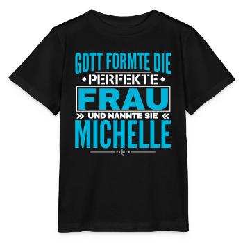 Michelle Name Design - Stanley/Stella MINI CREATOR Kids’ T-Shirt - black - Front - Mikhail (115cm)