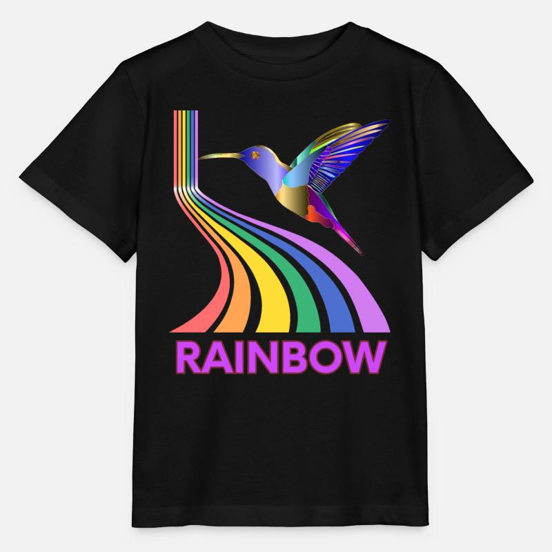 Arc-en-ciel - T-shirt bio MINI CREATOR Stanley/Stella Enfant - noir