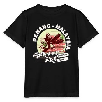 Mücke Graffiti - Stanley/Stella Kinder T-Shirt MINI CREATOR  - Schwarz - Vorne - Mikhail (115cm)