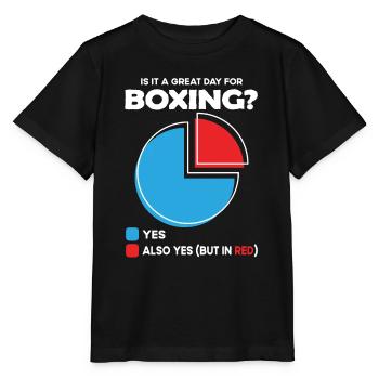 Est-ce un grand jour pour la boxe ? - T-shirt bio MINI CREATOR Stanley/Stella Enfant - noir - Devant - Mikhail (115cm)