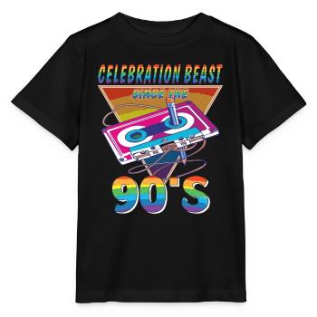 KASSETTE CELEBRATION BEAST 90ER - Stanley/Stella Kinder T-Shirt MINI CREATOR  - Schwarz - Vorne - Mikhail (115cm)