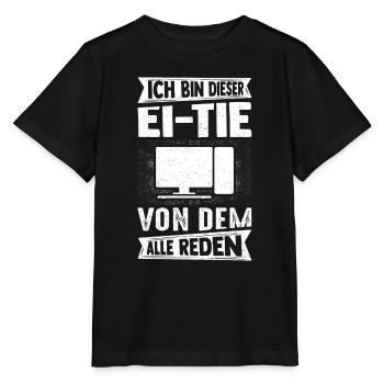I'm that person that everyone is talking about computers - Stanley/Stella MINI CREATOR Kids’ T-Shirt - black - Front - Mikhail (115cm)