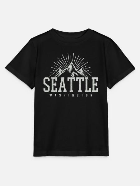 Seattle Washington Souvenir Geschenk - Stanley/Stella Kinder T-Shirt MINI CREATOR - Schwarz