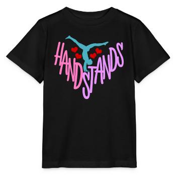 Gymnast Handstands Handstand Gymnastics - Stanley/Stella MINI CREATOR Kids’ T-Shirt - black - Front - Mikhail (115cm)