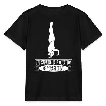 Gymnast Handstand Gymnastics Handstands - Stanley/Stella MINI CREATOR Kids’ T-Shirt - black - Front - Mikhail (115cm)