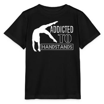 Handstand Gymnastics Gymnast Handstands - Stanley/Stella MINI CREATOR Kids’ T-Shirt - black - Front - Mikhail (115cm)