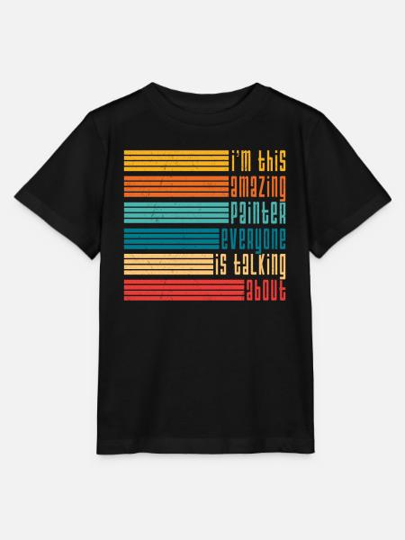 I'm this amazing painter Malen Wand künstlerisch - Stanley/Stella Kinder T-Shirt MINI CREATOR - Schwarz