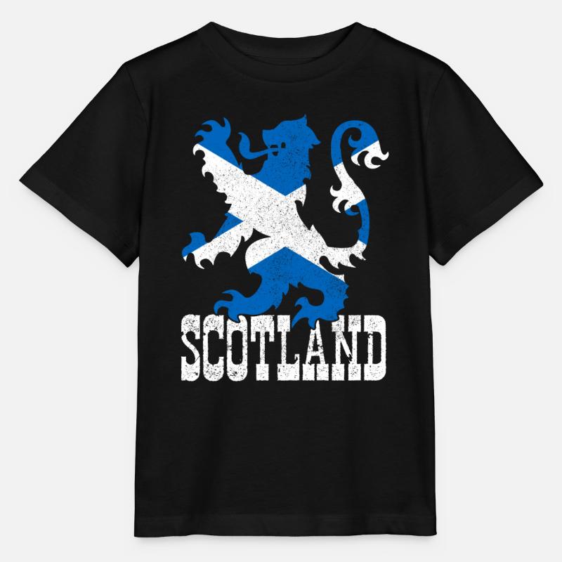 Ecosse drapeau écossais UK Vintage - T-shirt bio MINI CREATOR Stanley/Stella Enfant - noir
