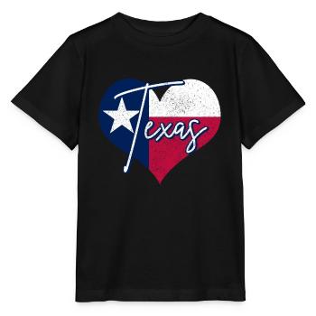 Texas - Stanley/Stella Kinder T-Shirt MINI CREATOR  - Schwarz - Vorne - Mikhail (115cm)