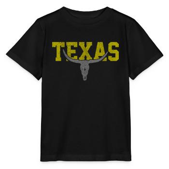 Texas - T-shirt bio MINI CREATOR Stanley/Stella Enfant - noir - Devant - Mikhail (115cm)