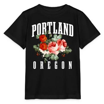 Portland, Oregon, États-Unis - T-shirt bio MINI CREATOR Stanley/Stella Enfant - noir - Devant - Mikhail (115cm)