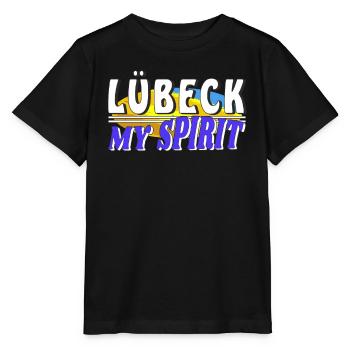 LÜBECK MY SPIRIT - Stanley/Stella MINI CREATOR Kids’ T-Shirt - black - Front - Mikhail (115cm)