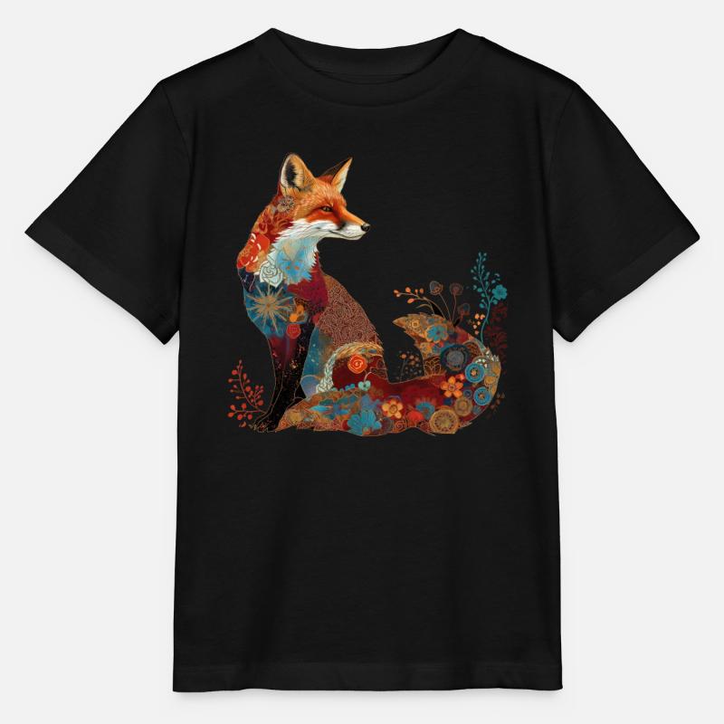 Renard - T-shirt bio MINI CREATOR Stanley/Stella Enfant - noir