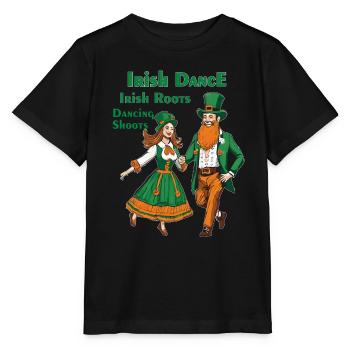 IRISH DANCE IRISH ROOTS DANCING SHOOTS - Stanley/Stella MINI CREATOR Kids’ T-Shirt - black - Front - Mikhail (115cm)