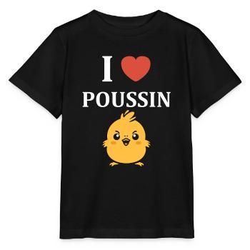 Simple multiples small hearts saint valentin flat - T-shirt bio MINI CREATOR Stanley/Stella Enfant - noir - Devant - Mikhail (115cm)